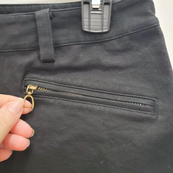 Lauren Ralph Lauren Women's Black Stretch Zip Pocket Straight Leg Jeans Size 8 - Picture 2 of 4